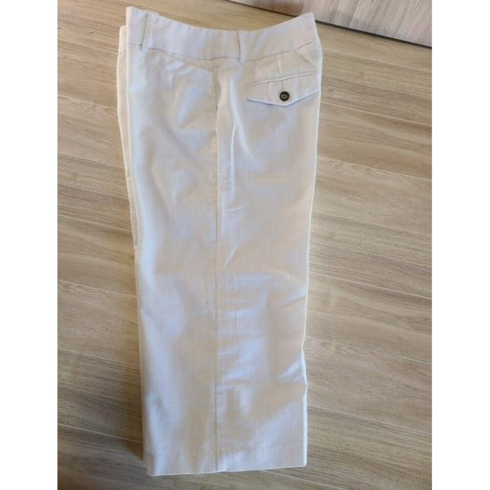 Byer California White Cropped Pants Size 7 Womens Cotton Stretch Capri Summer